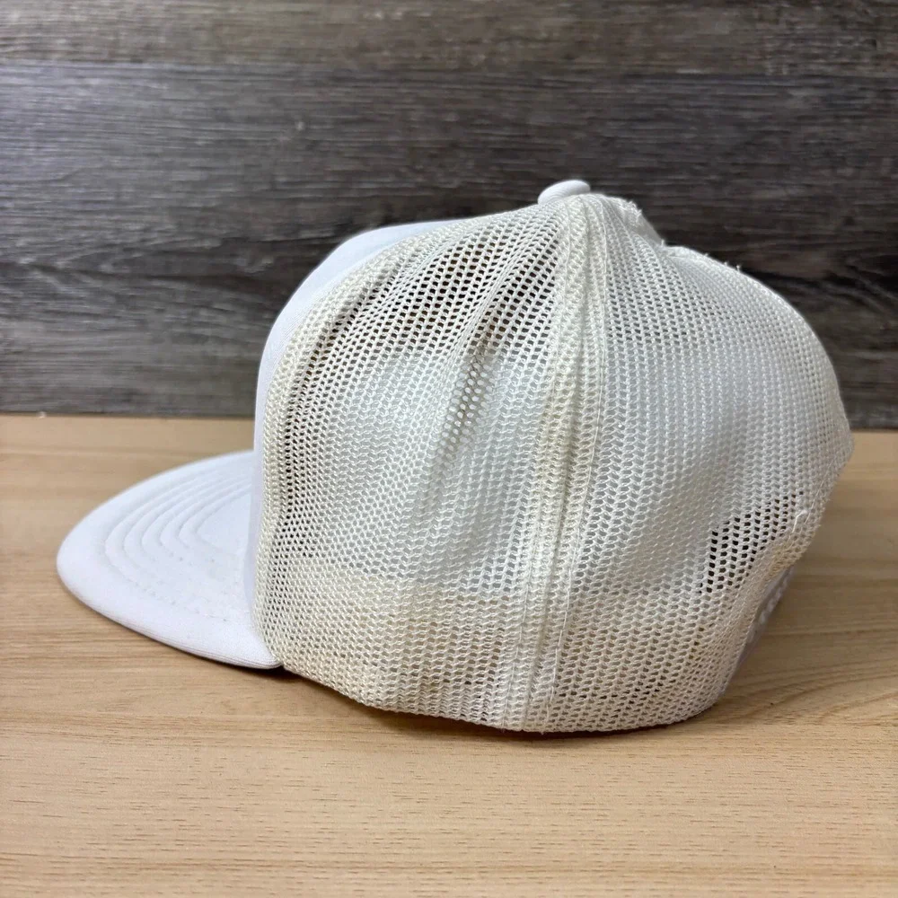 Vintage US Open Hat Cap‎ Snapback White Trucker 1987 When You Flush Adjustable